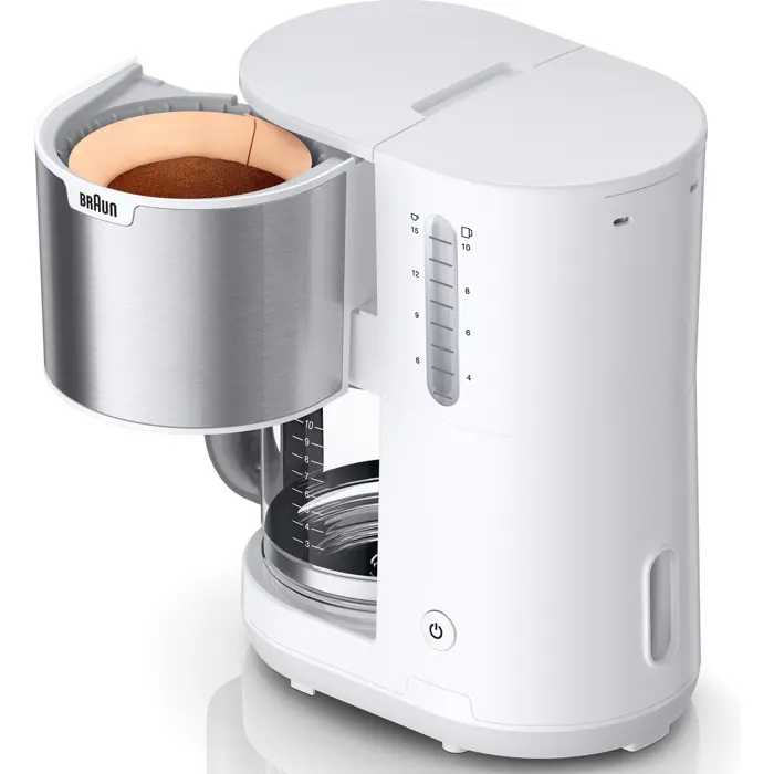 Braun PurShine KF 1500, filter machine white/stainless steel