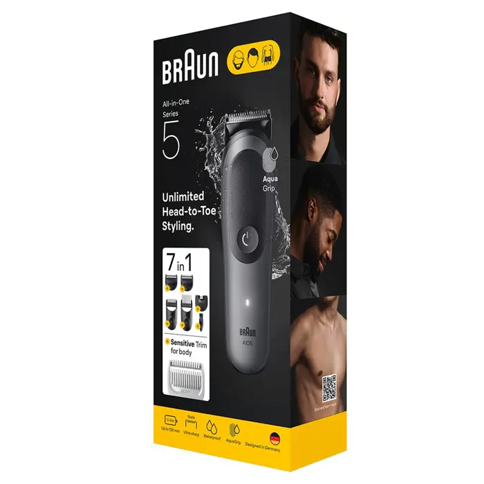 Braun Series 5 All-In-One 5520, hair clipper black/grey, 7-in-1