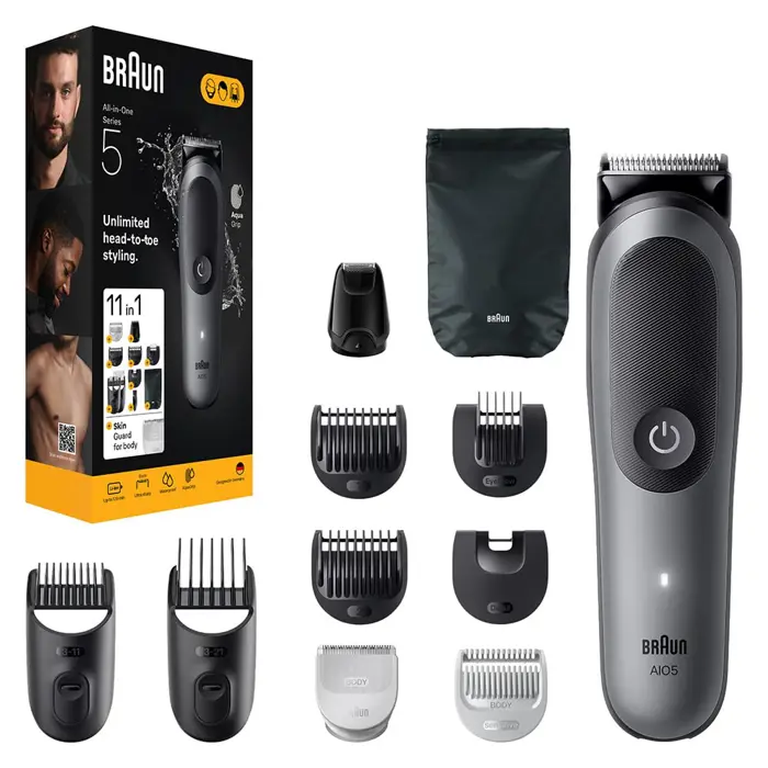 Braun Series 5 All-in-One 5560, hair clipper grey/black, 11-in-1