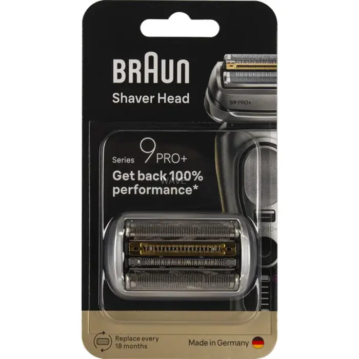 Braun Series 9 combo pack 96M, shaving head silver
