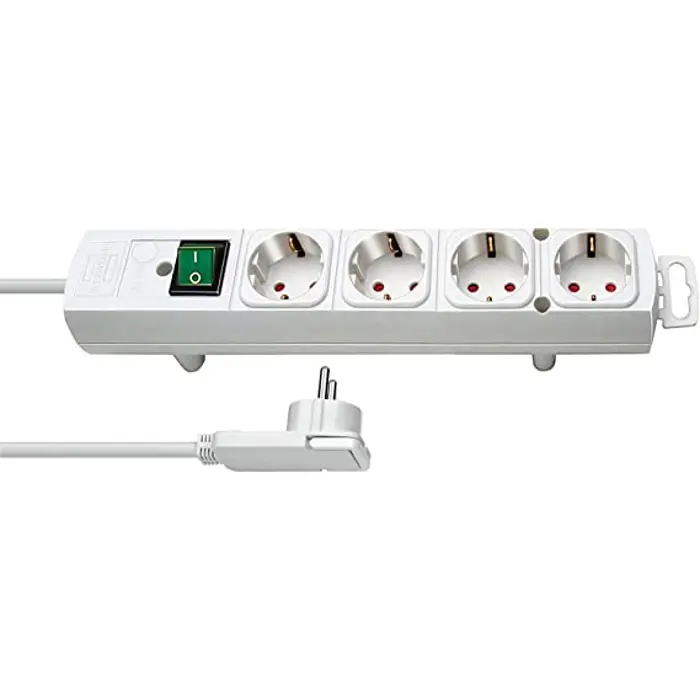 Brennenstuhl Bremounta 5-way, power strip (white, 2x USB)