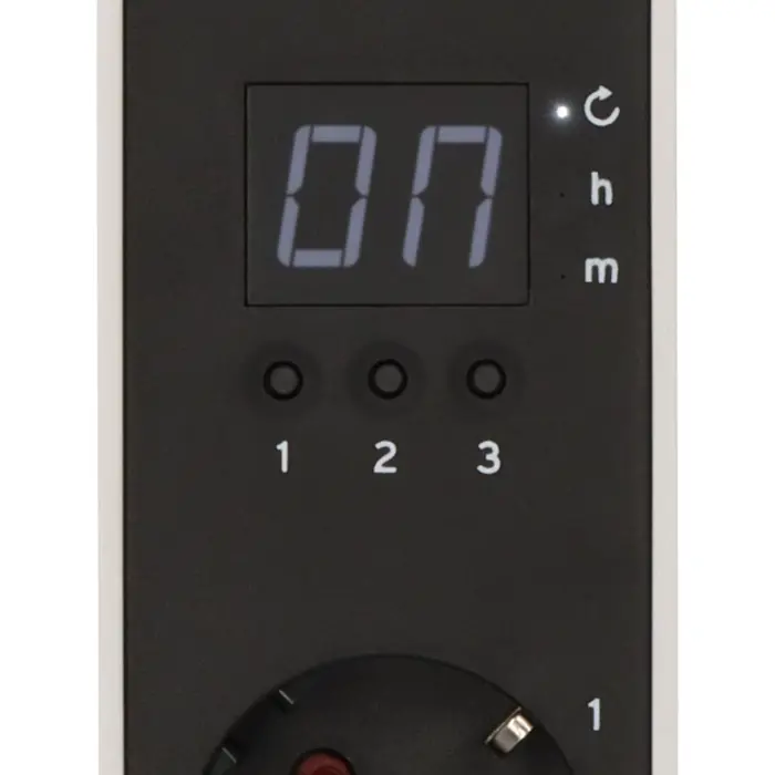 Brennenstuhl Ecolor 3-way power strip, 2x USB, with 3 countdown timers white/black, 1.5 meter cable, USB-A, USB-C, with safety switch