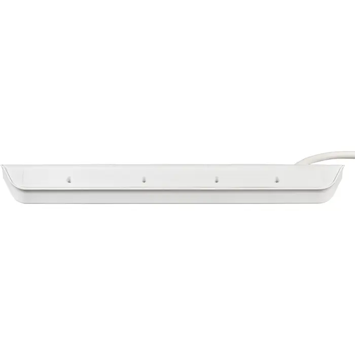 Brennenstuhl estilo corner power strip 6-way (white/stainless steel, 2 meters, 2x USB)