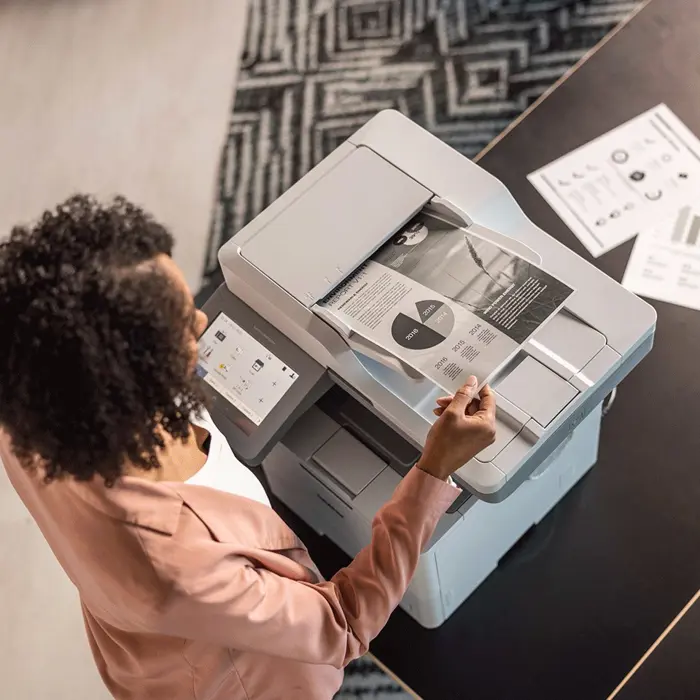 Brother MFC-L6910DN All-In-One Mono Laser Printer with Fax | Brother Multifunction Printer | MFC-L6910DN | Laser | Mono | All-in-one | A4 | Wi-Fi | White