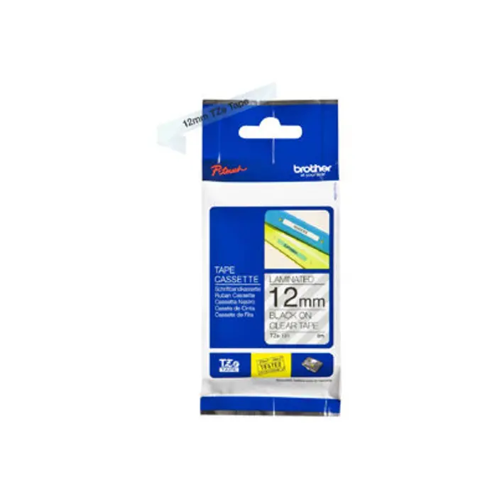 BROTHER TZE131 tape black/clear 12mm 8m