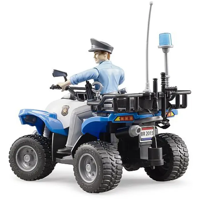 Bruder bworld Police Quad-Bike with Policeman and Accessories - 63010