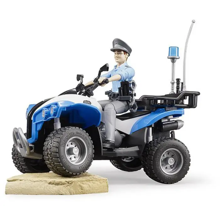 Bruder bworld Police Quad-Bike with Policeman and Accessories - 63010