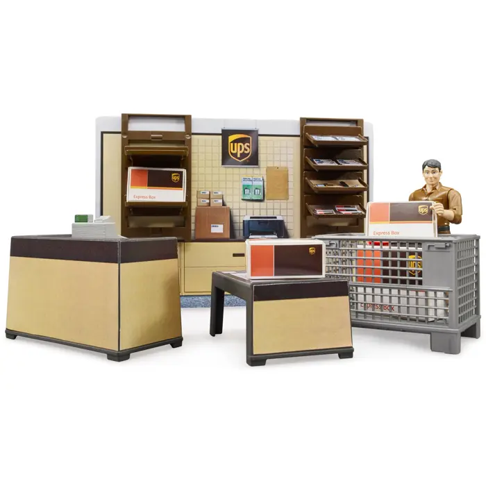 BRUDER bworld UPS parcel shop - 62250