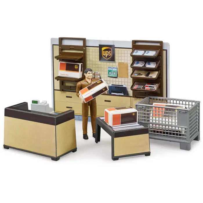 BRUDER bworld UPS parcel shop - 62250