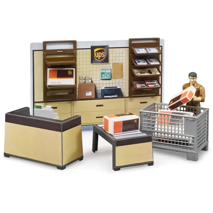 BRUDER bworld UPS parcel shop - 62250