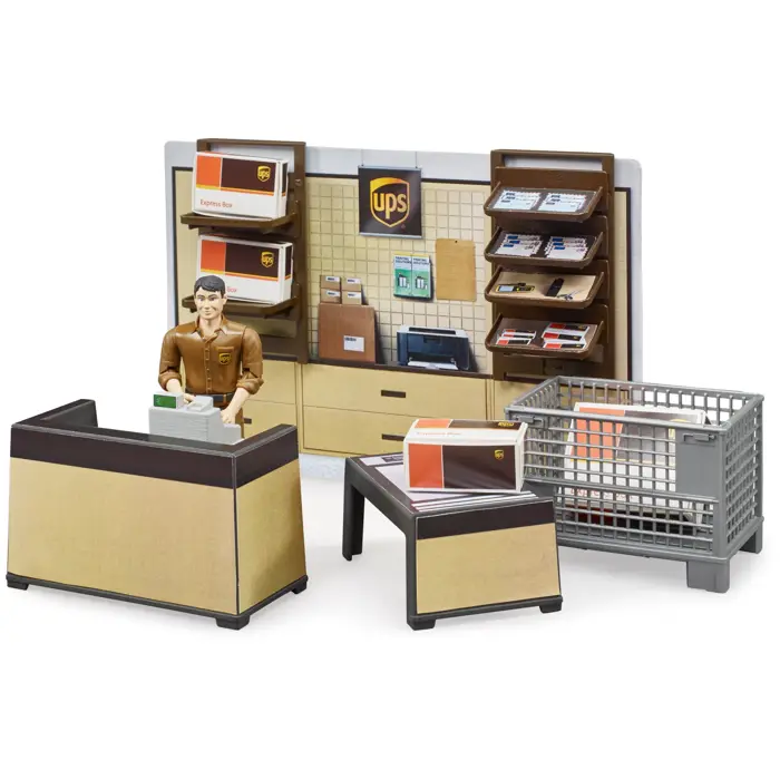 BRUDER bworld UPS parcel shop - 62250