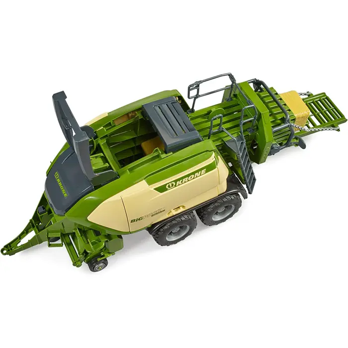 bruder Krone Big Pack 1290HDP VC, model vehicle (green, with 2 square bales)