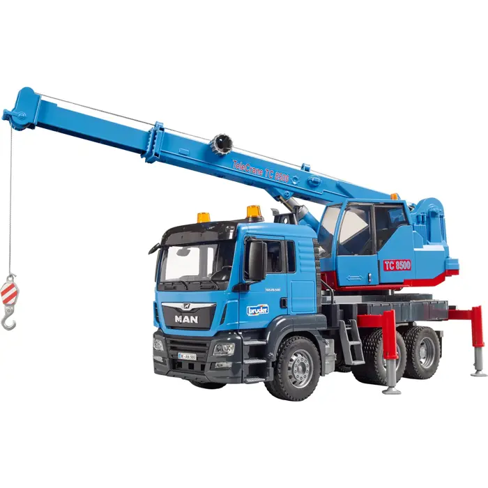 BRUDER MAN TGS crane truck, model vehicle