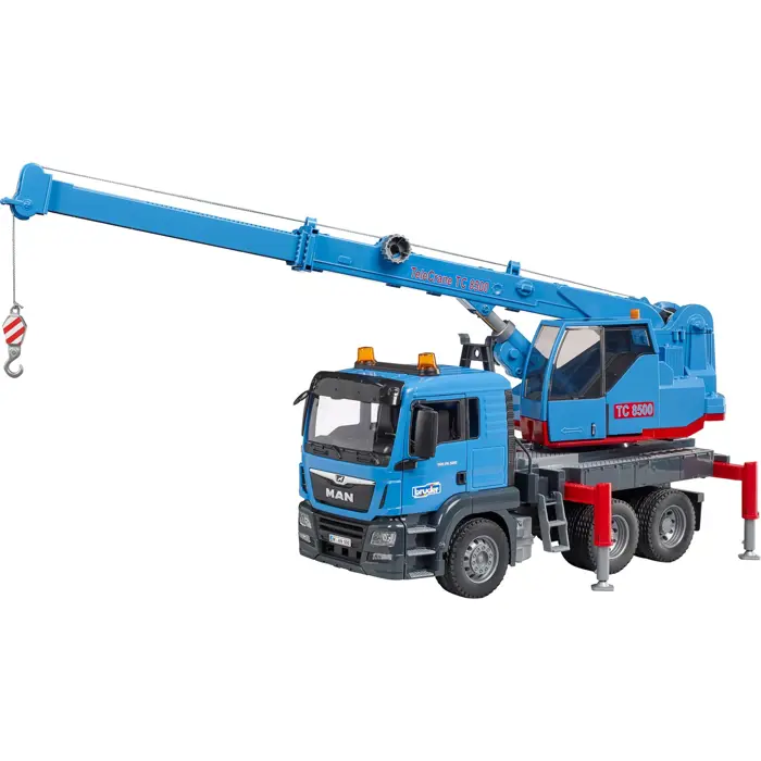 BRUDER MAN TGS crane truck, model vehicle