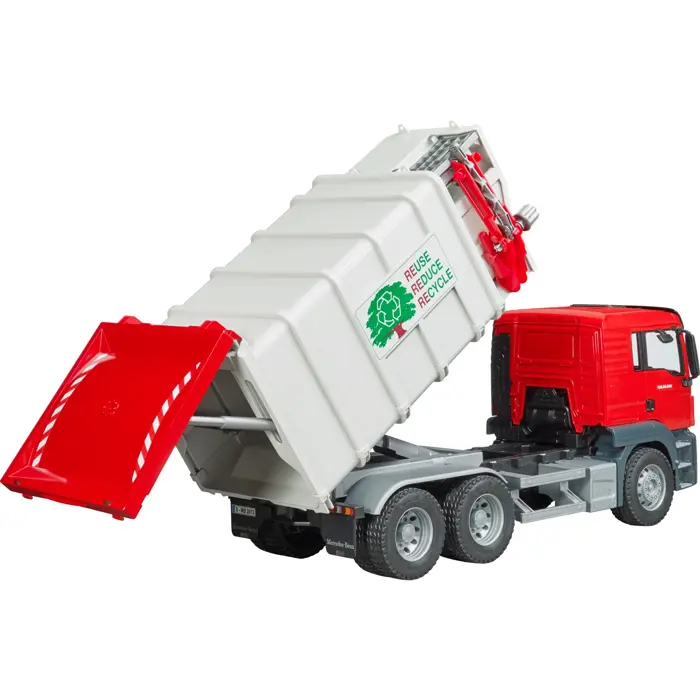 BRUDER MAN TGS side loader garbage truck - 03761