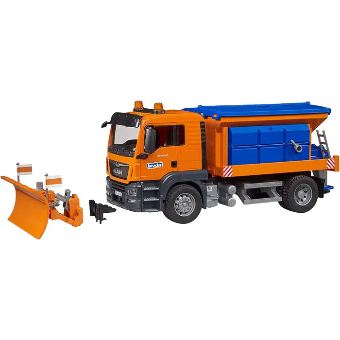 bruder MAN TGS winter service with clearing blade, model vehicle