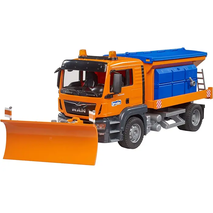 bruder MAN TGS winter service with clearing blade, model vehicle