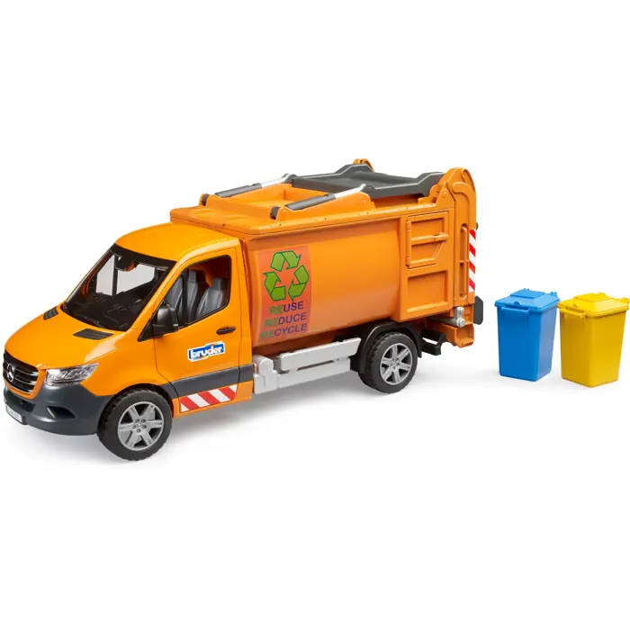 bruder MB Sprinter municipal garbage truck, model vehicle