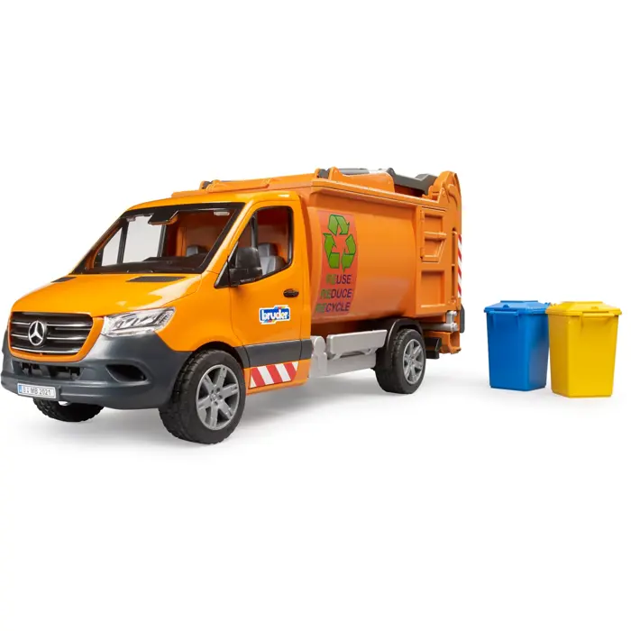bruder MB Sprinter municipal garbage truck, model vehicle