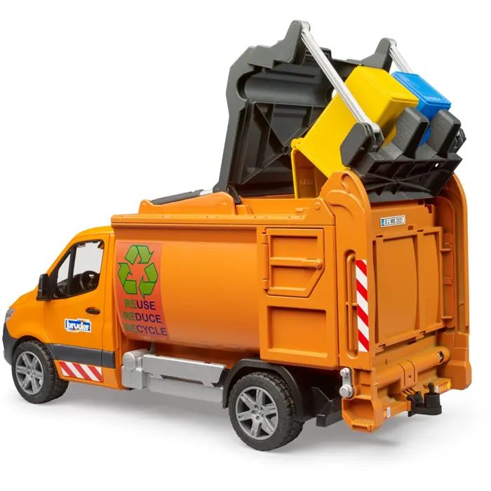 bruder MB Sprinter municipal garbage truck, model vehicle