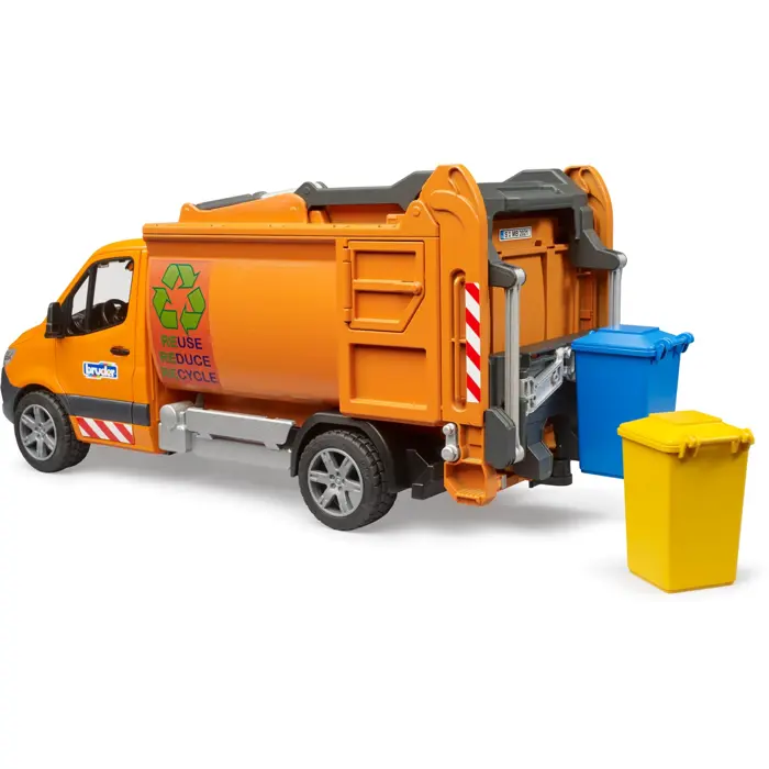 bruder MB Sprinter municipal garbage truck, model vehicle