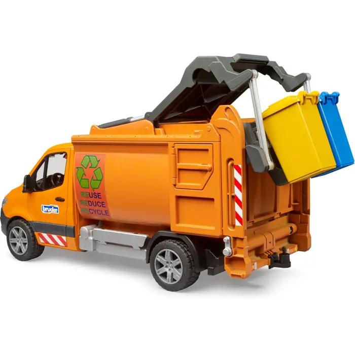 bruder MB Sprinter municipal garbage truck, model vehicle