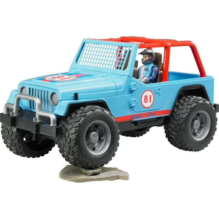 Bruder Professional Series Jeep Cross country Racer blue with driver - 02541