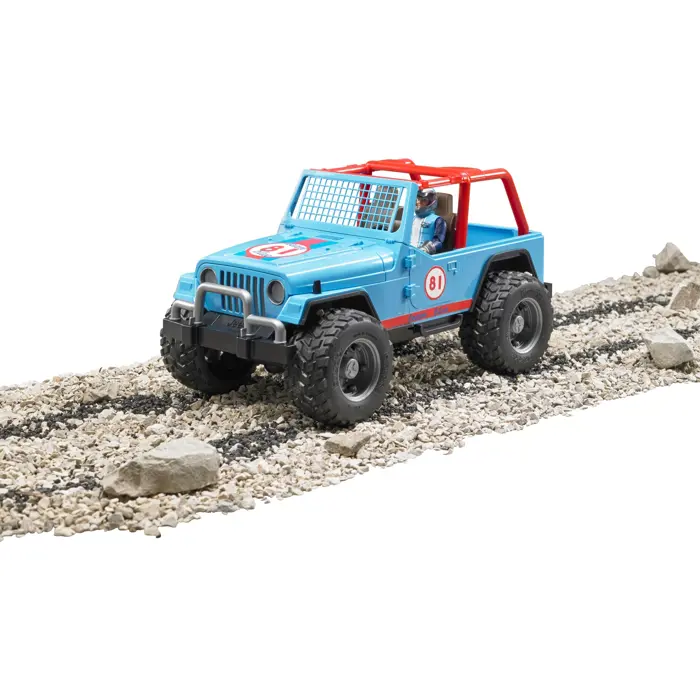 Bruder Professional Series Jeep Cross country Racer blue with driver - 02541