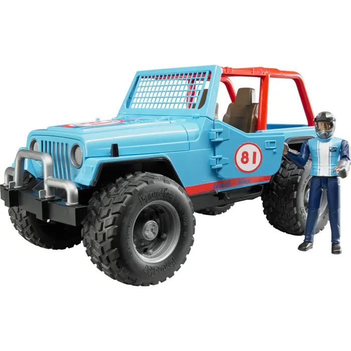Bruder Professional Series Jeep Cross country Racer blue with driver - 02541