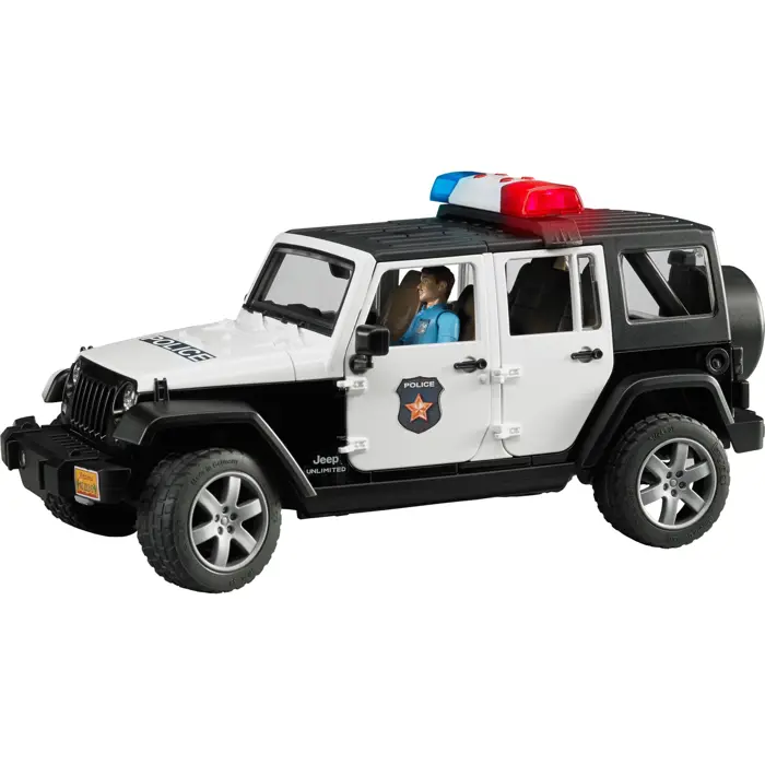 Bruder Professional Series JEEP Wrangler Unlimited Rubicon Police Vehicle with Policeman and Accessories (02526)