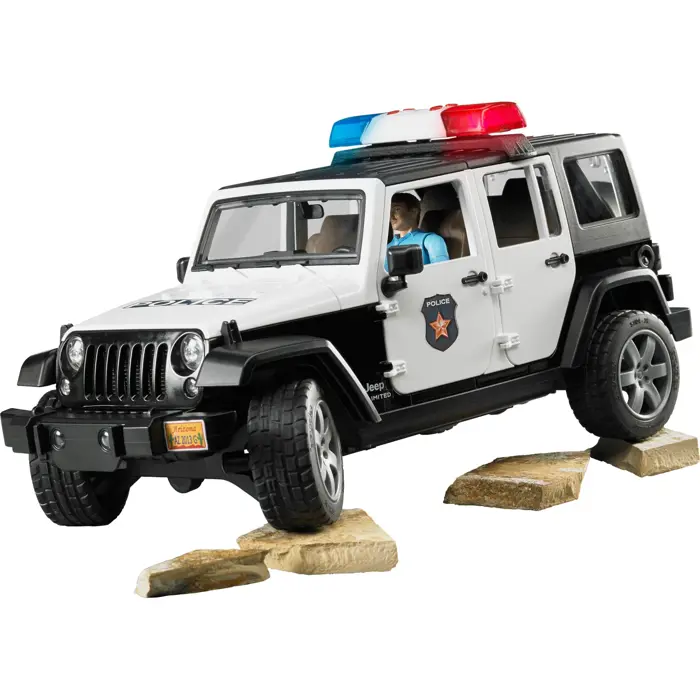 Bruder Professional Series JEEP Wrangler Unlimited Rubicon Police Vehicle with Policeman and Accessories (02526)