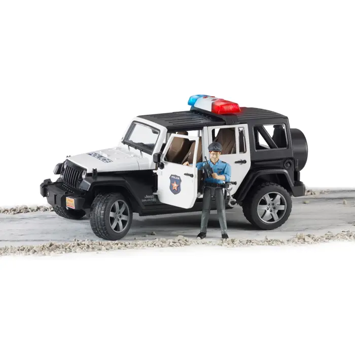 Bruder Professional Series JEEP Wrangler Unlimited Rubicon Police Vehicle with Policeman and Accessories (02526)