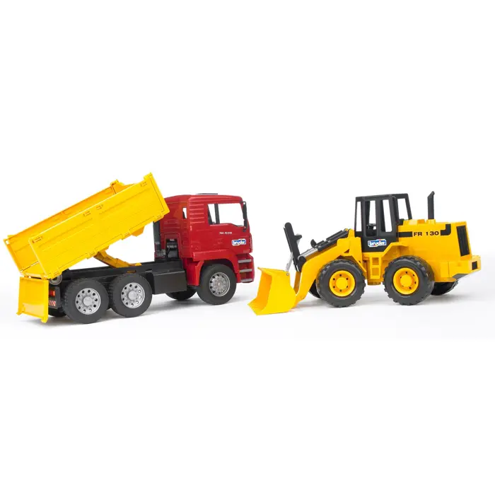 Bruder Professional Series MAN TGA Construction Truck with Articulated Road Loader - 02752