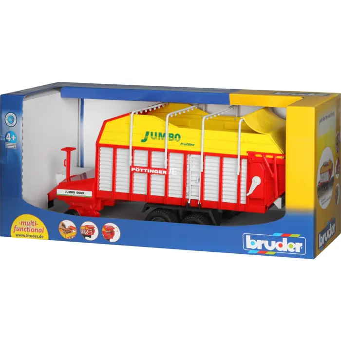 Bruder Professional Series Pottinger Jumbo 6600 Profiline Forage Trailer (02214)