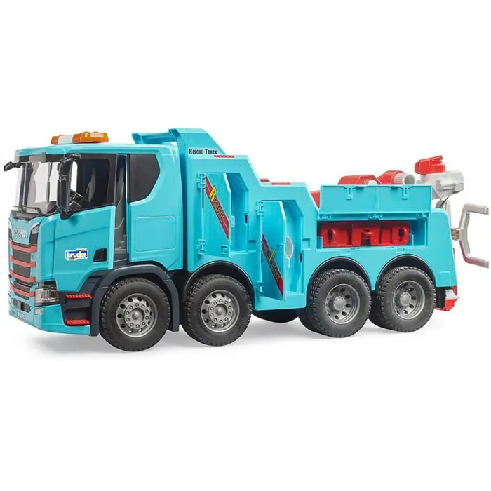 BRUDER Scania Super 560R recovery and towing truck with light and sound module