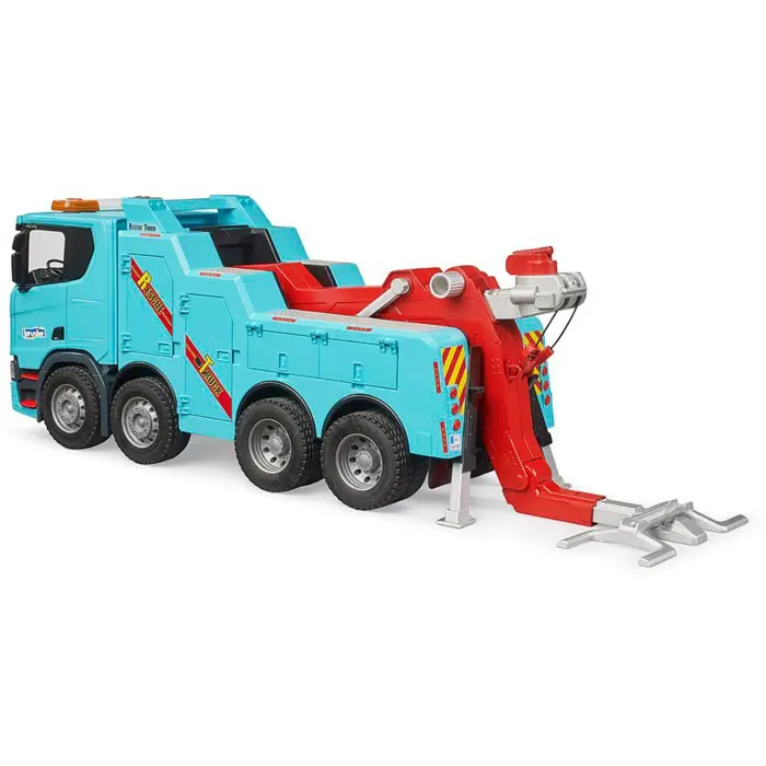 BRUDER Scania Super 560R recovery and towing truck with light and sound module