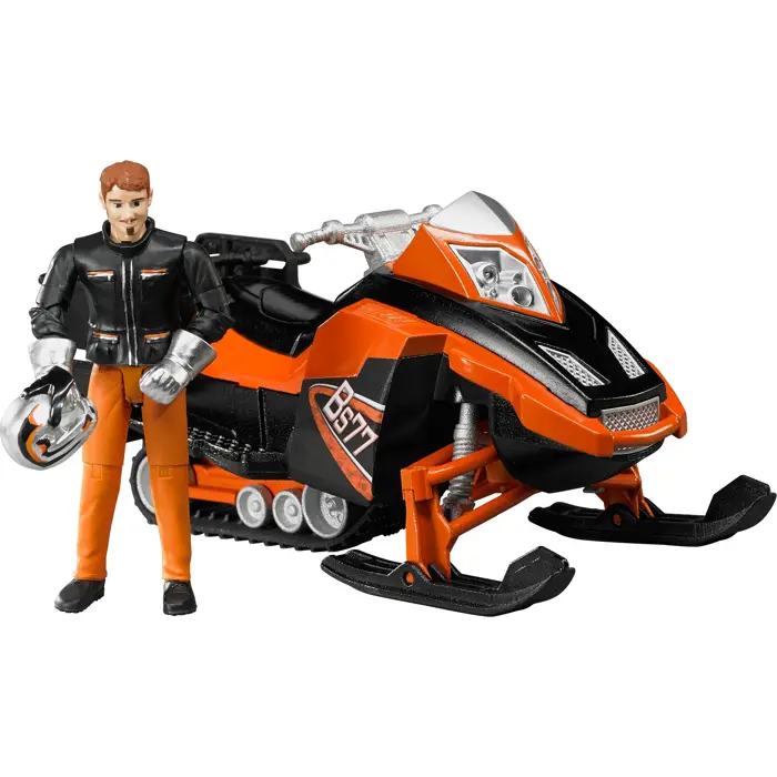 BRUDER Snowmobile m. Driver and Exh. - 63101