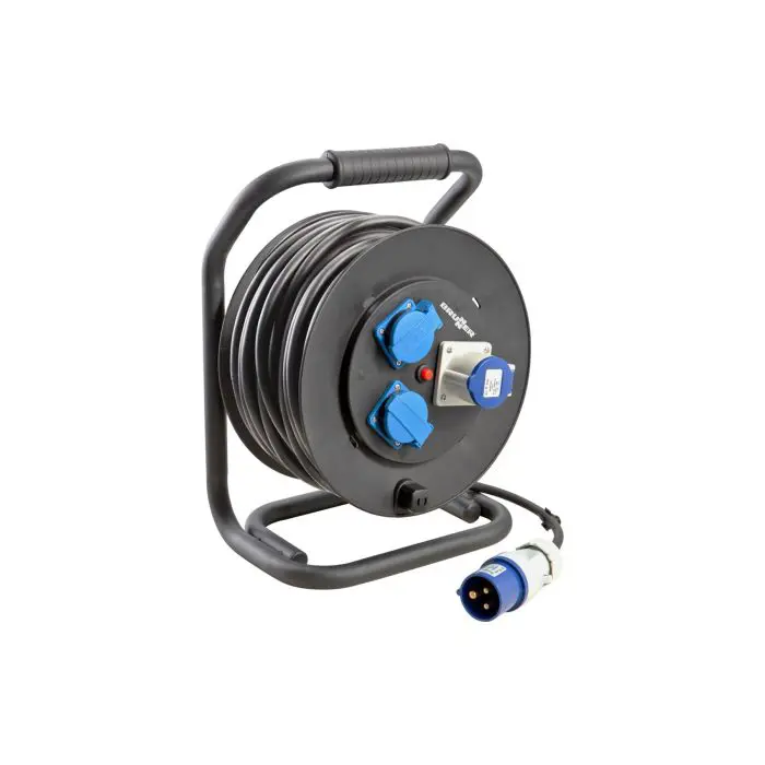 BRUNNER Drummer Rubber (3 x 2,5 mm) 25 m - CEE + 4 Schuko