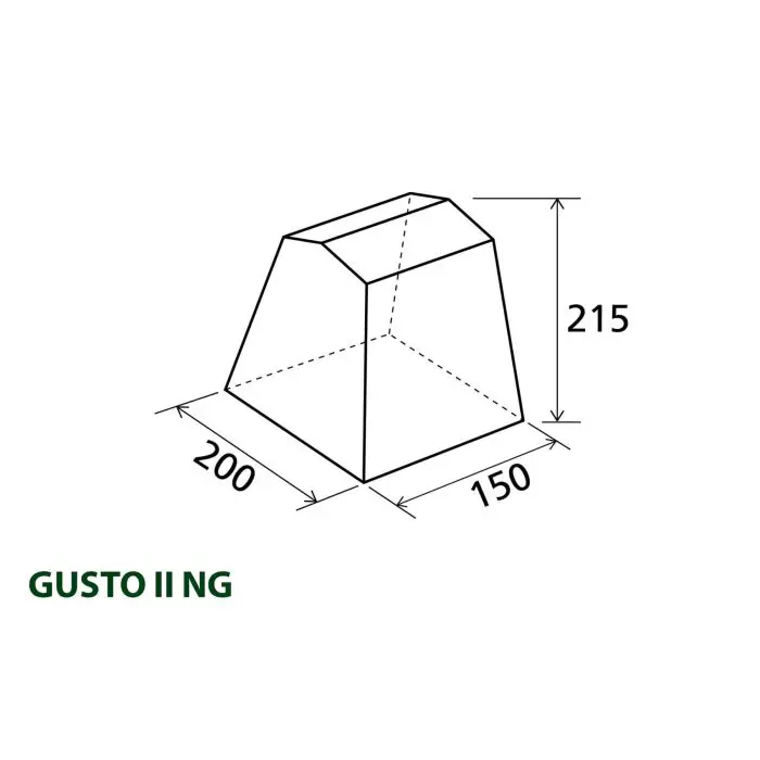 BRUNNER kitchen tent GUSTO II 150x200 0425996N.C30 blue