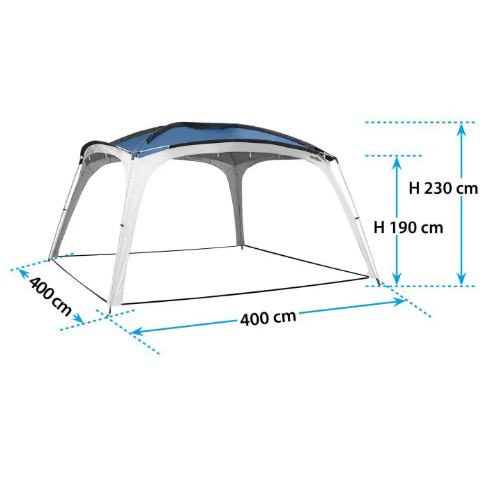 BRUNNER pavilion Medusa II 0102030N.C70 400x400 cm green