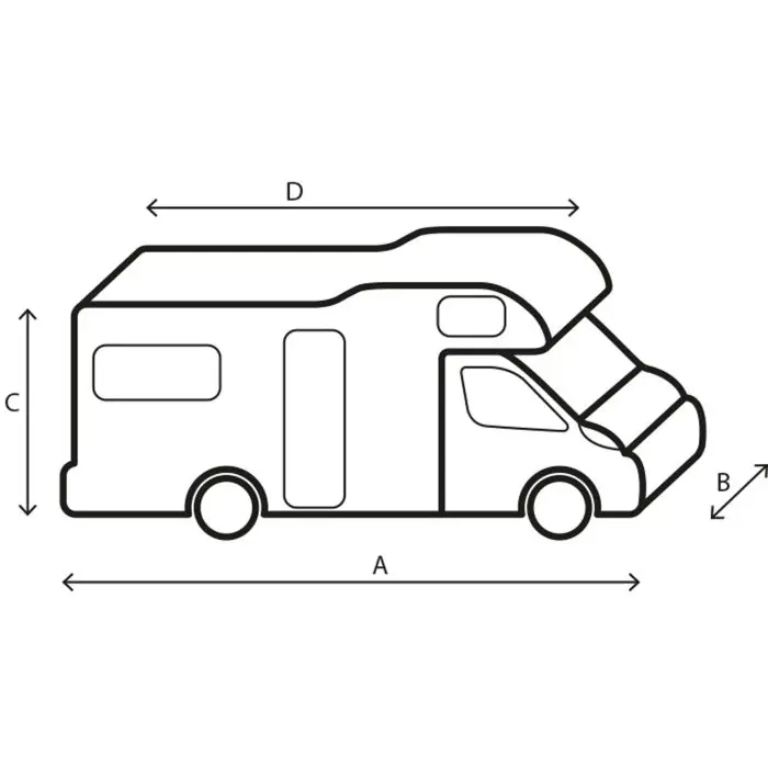 BRUNNER Protective Cover for Motorhomes 6M 550-600 7241484N