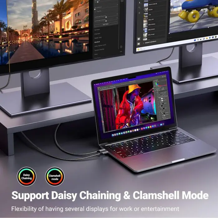 Cable UGREEN USB C to DisplayPort 1.4 8K@60Hz 4K@240Hz, 1M