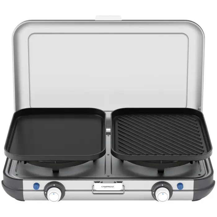 Campingaz Camping Kitchen 2 Grill & Go Caravan, 30 mbar (grey/black, 2x 2kW, model 2025)