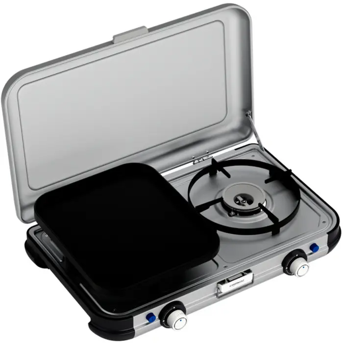 Campingaz Camping Kitchen 2 Grill & Go Caravan, 30 mbar (grey/black, 2x 2kW, model 2025)