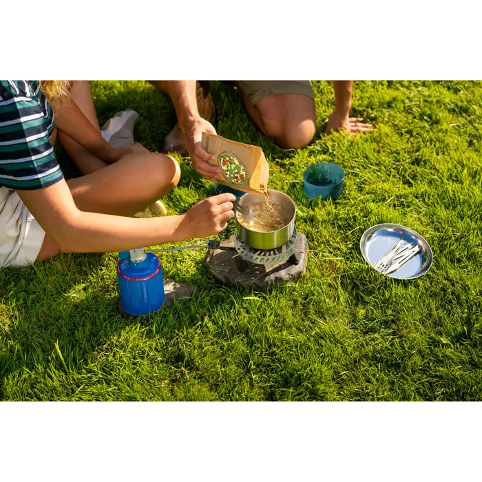 Campingaz camping stove Camp & Trek Connect (silver, 2 kW, cooking surface Ř15 cm)
