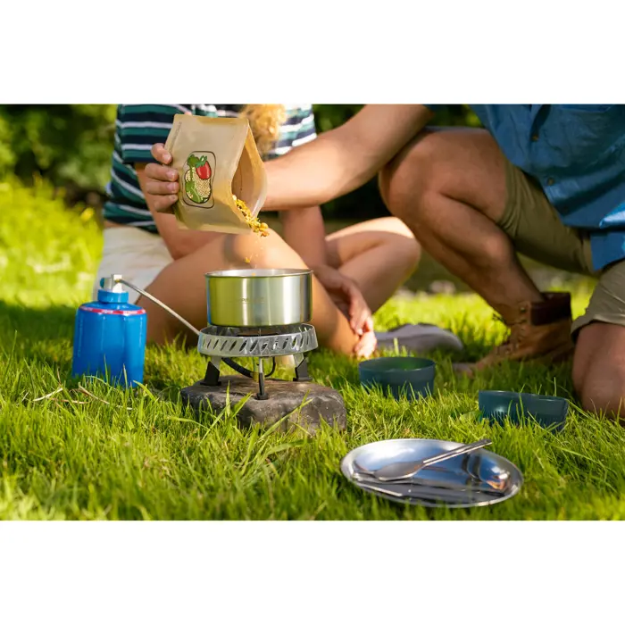 Campingaz camping stove Camp & Trek Connect (silver, 2 kW, cooking surface Ř15 cm)