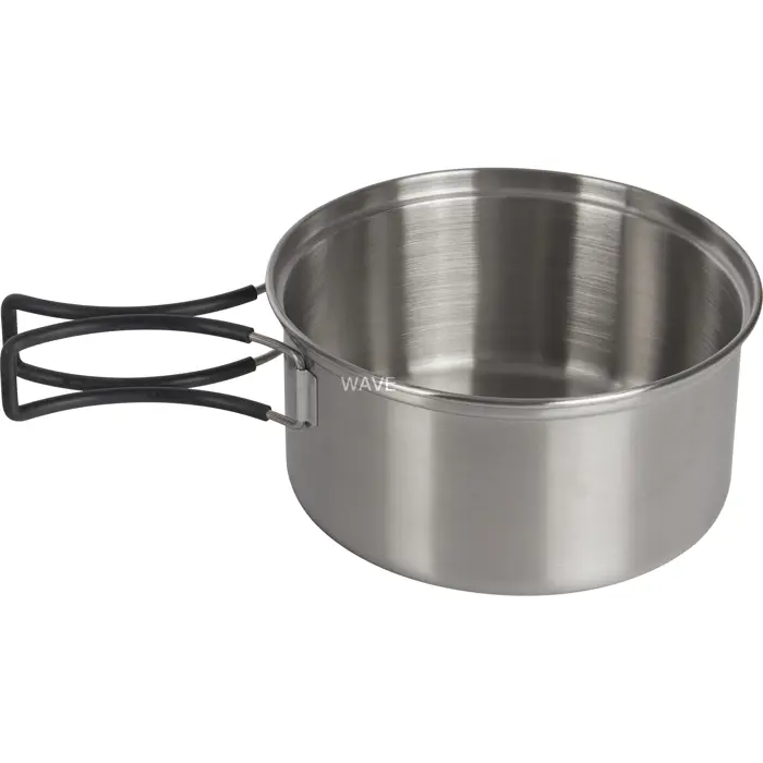 Campingaz pot set Camping Kit, 5 pieces (stainless steel, 2 pots + 2 lids + 1 pan)