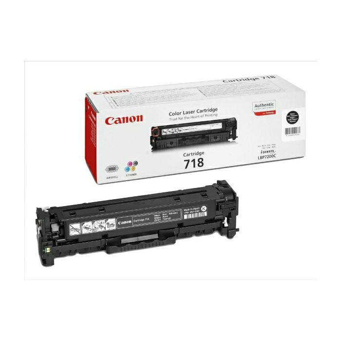 Canon toner CRG-718Bk, crni - 2 komada