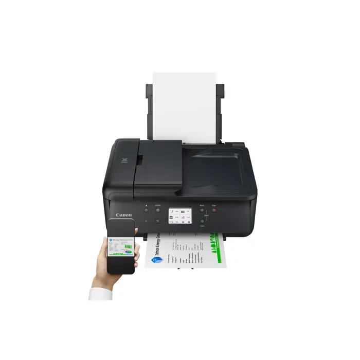 Canon PIXMA TR7650, multifunction printer, black, USB, WLAN, copy, scan, fax, duplex (print)