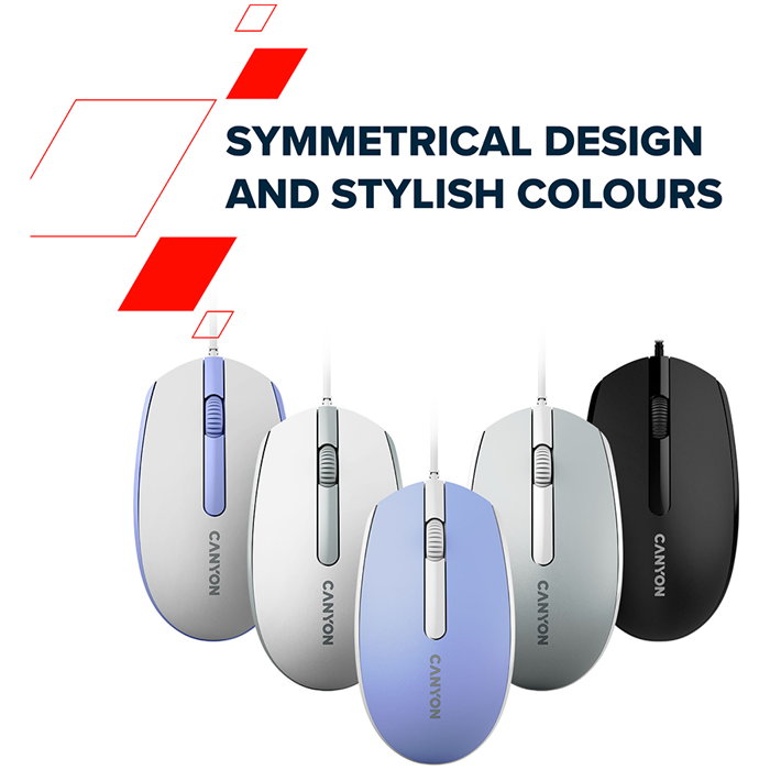CANYON mouse M-10 Wired Dark grey